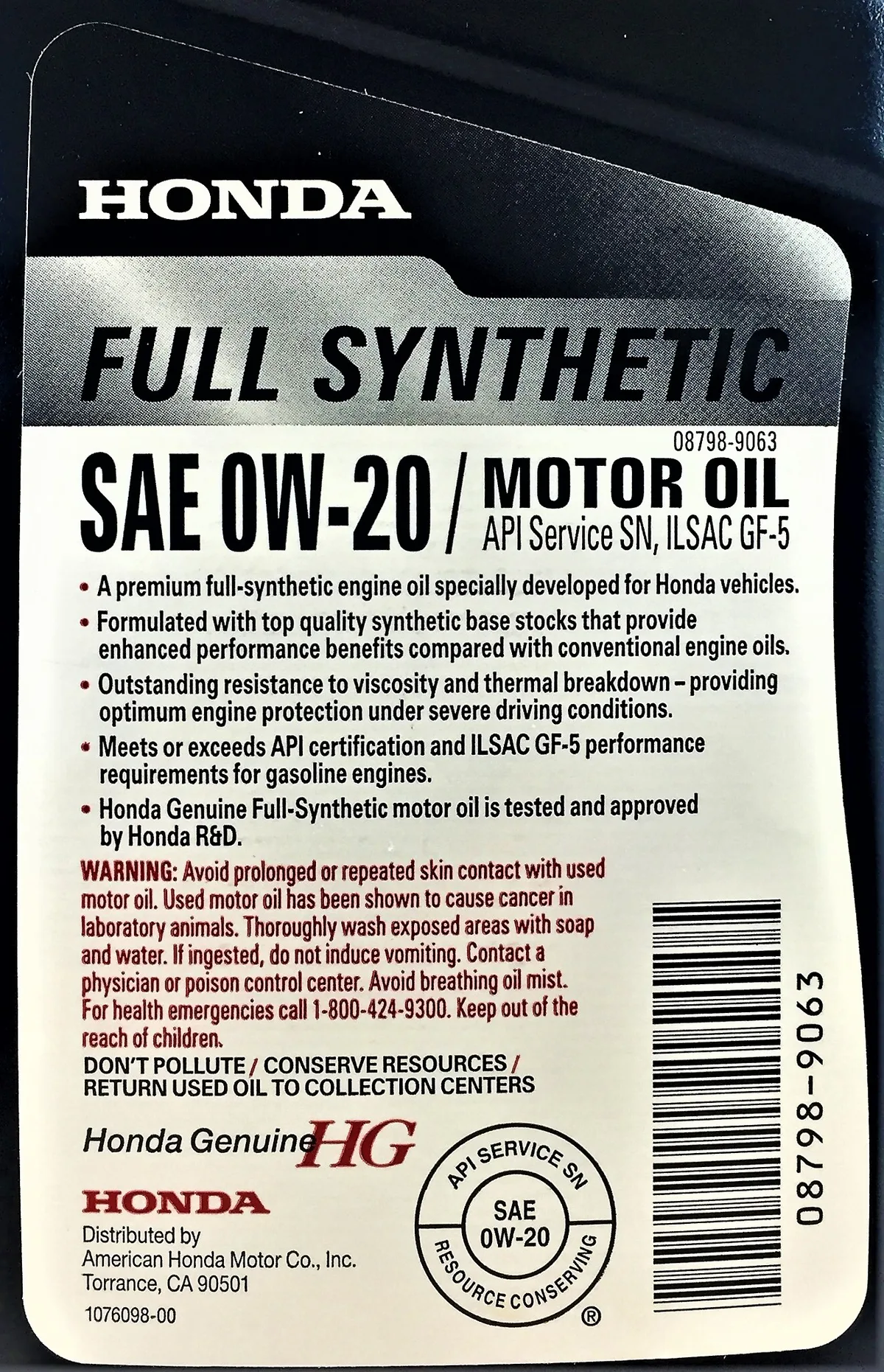 what do the numbers in motor oil mean